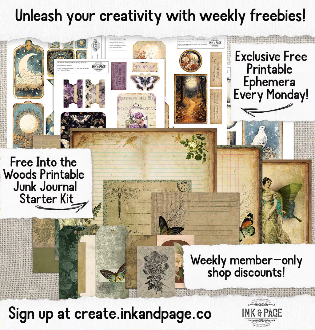The Seed keeper's Grimoire Printable Junk Journal Kit